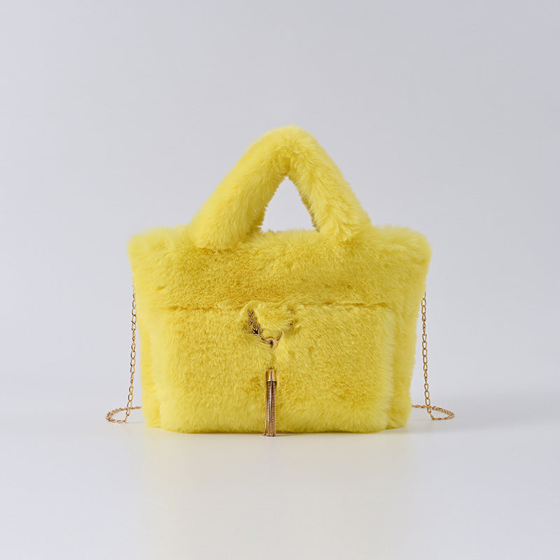 Women's Handbag Plush One Shoulder Bag Crossbody