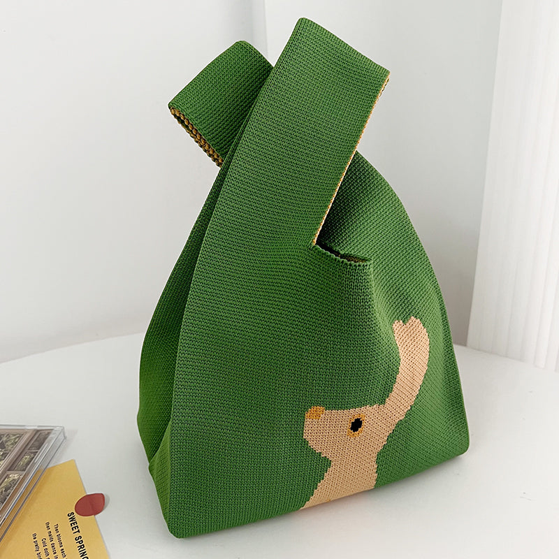 Fashion Outgoing Handbag Korean Woven Tote Bag