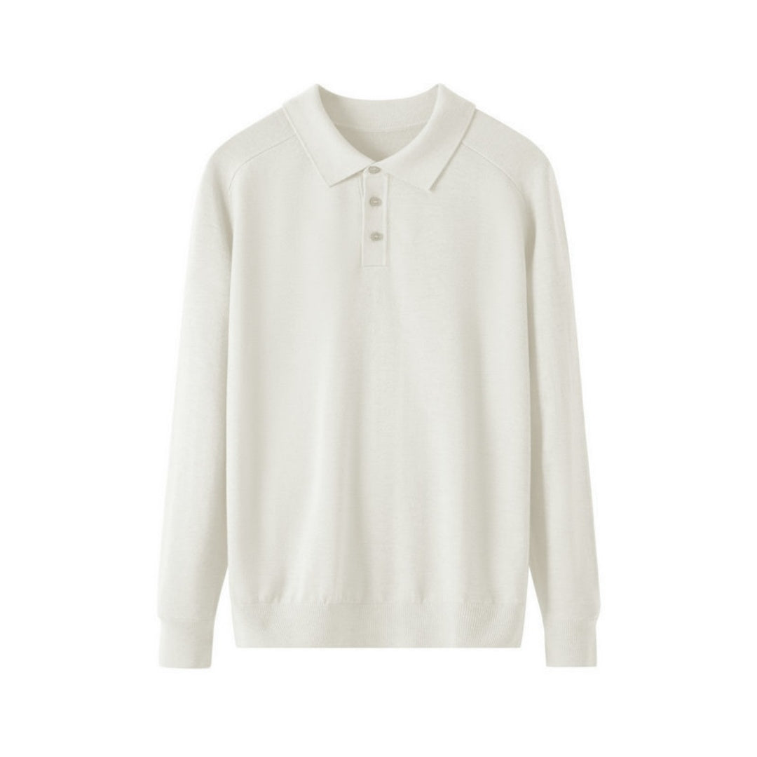 Men's Long-sleeved Sweater Lapel Comfortable All-match
