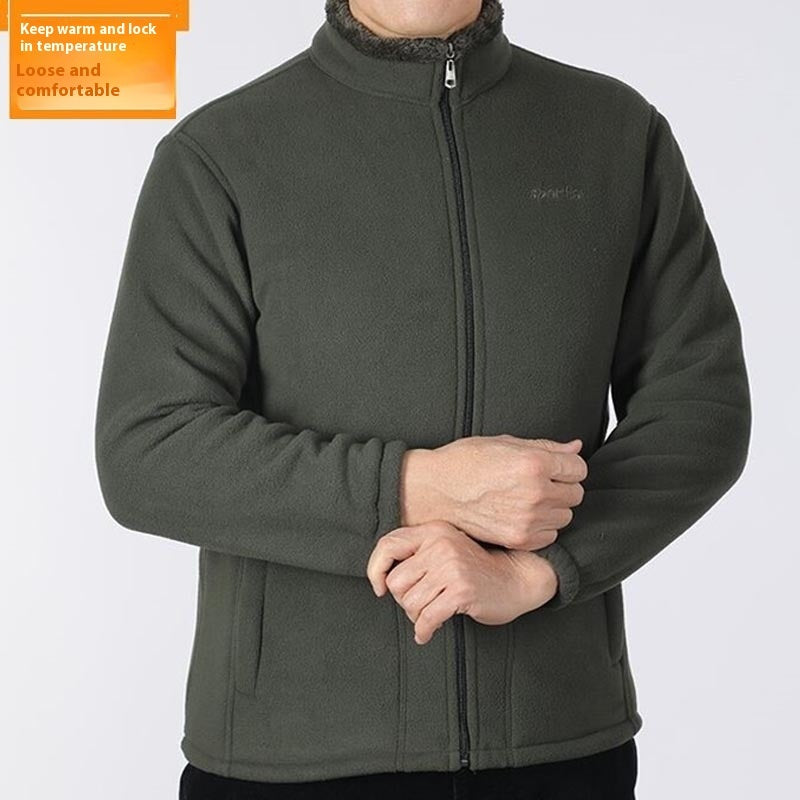 Polar Fleece Jacket Male Loose And Warm Autumn Winter Sweater