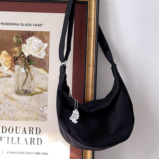 Women's Fashion Simple Solid Color Crossbody Bag