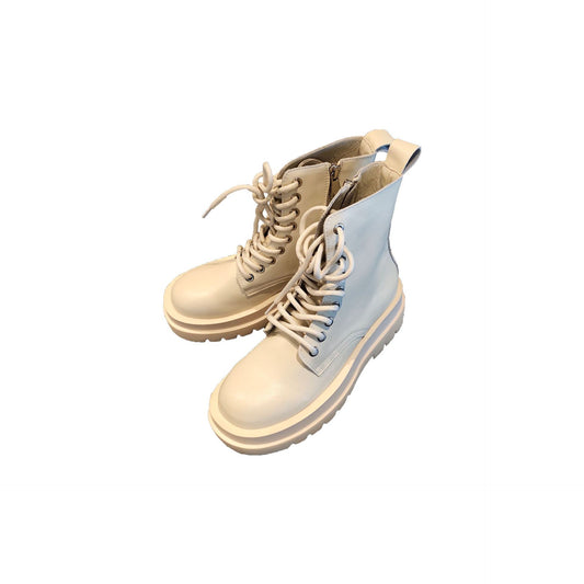 British Style Women's Leather Thick-soled Increased All-match Women's Boots