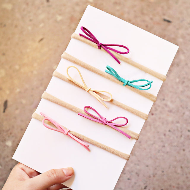 Baby Bow Tie Hair Hoop Nylon