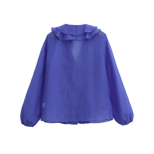 Women's Fashionable Temperamental All-match Long Sleeve Shirt