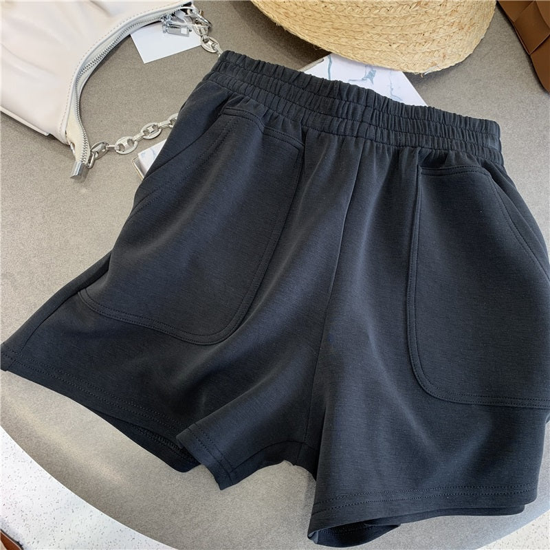 Sports Shorts Female Summer Loose Straight Pants Female High Waist Was Thin Tide Ins Wild