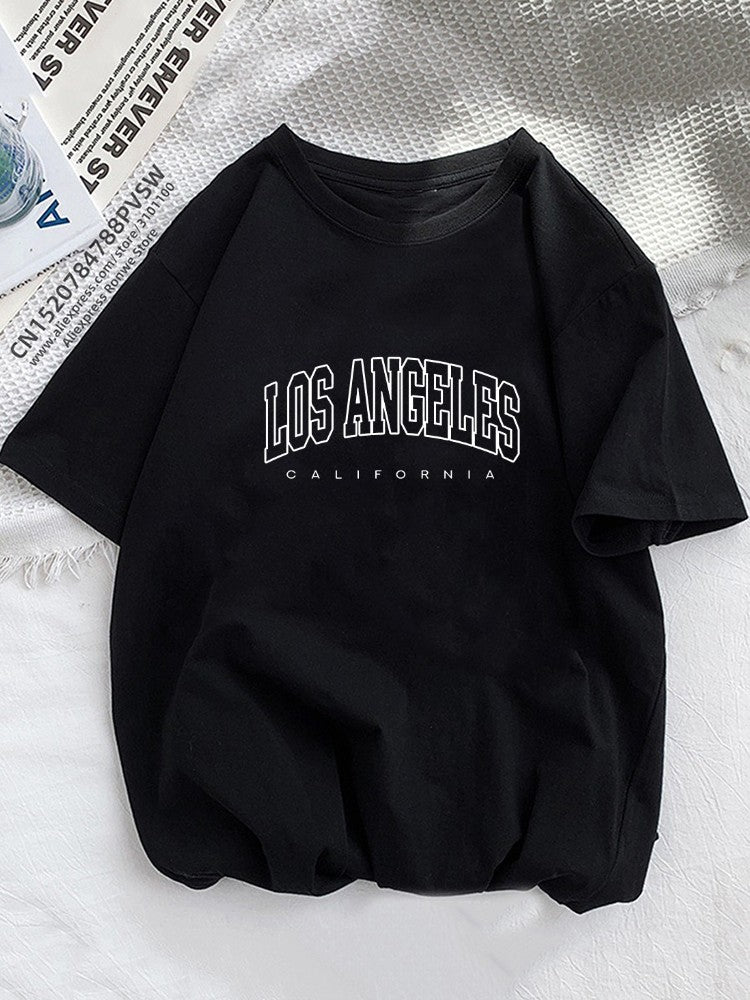 Printed Men's Letter Short Sleeves