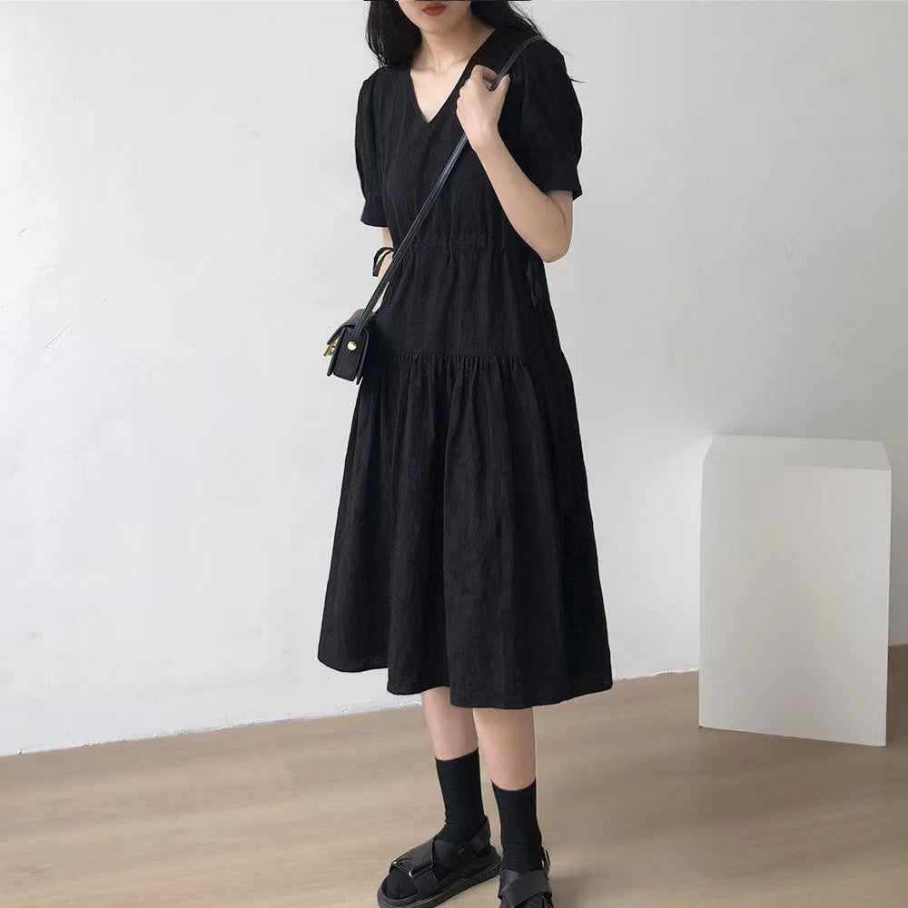 Loose Black Dress With A Premium Feel