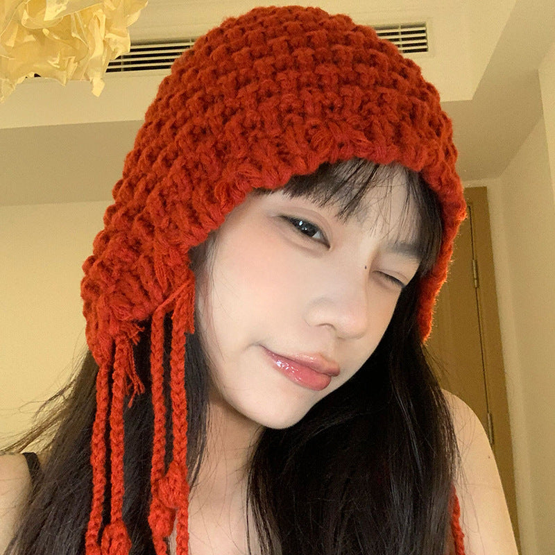 Thermal Knitting Handmade Woolen Cap