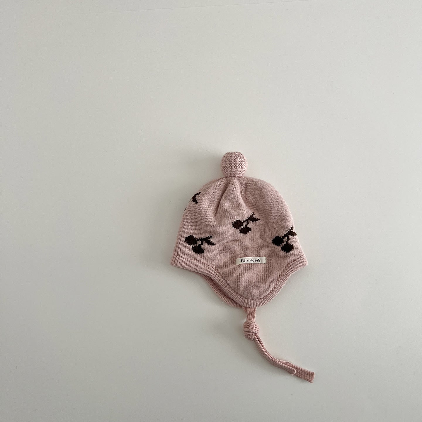 New Infant Knitted Keep Baby Warm Earflaps Cap
