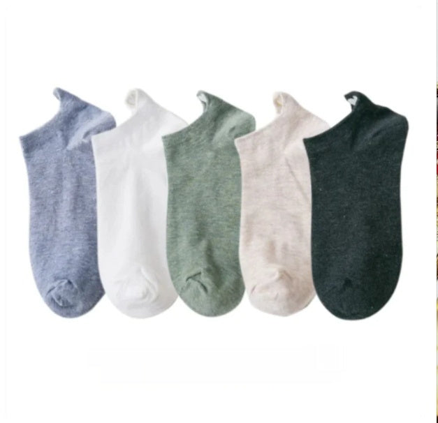 Heel Ear Love Embroidery Women's Boat Socks