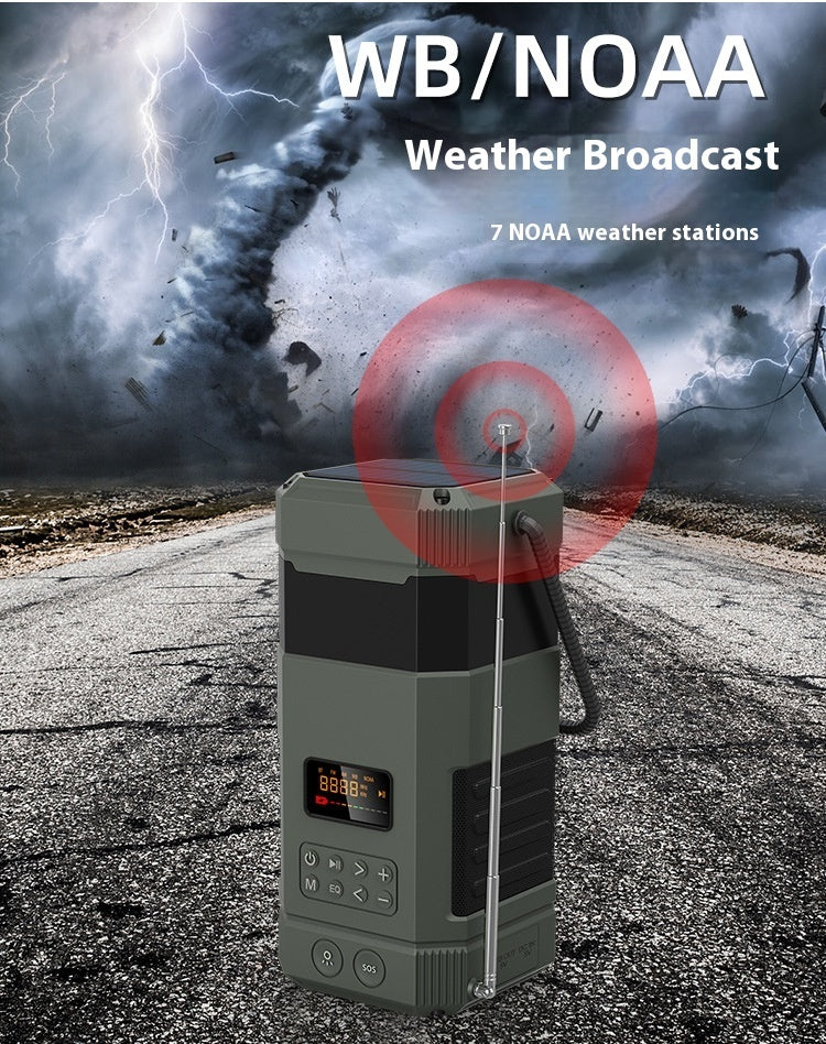 Hand Power Generation Solar Radio Bluetooth Speaker Camping Lantern