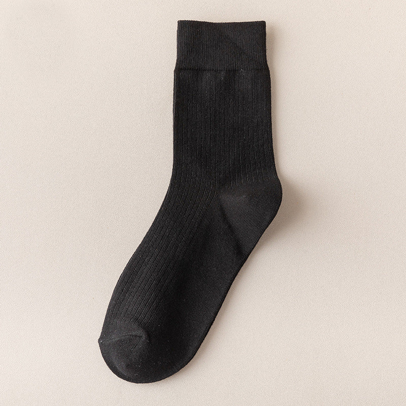 Solid Color Vertical Stripe Deodorant Business Stockings