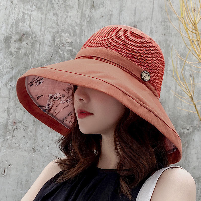 Summer Bucket Hat Women's UV Protection Big Brim Sun Hat