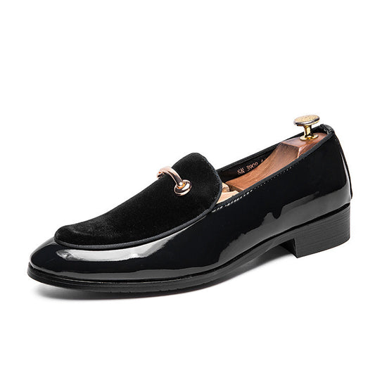 Men's Pointed Toe Shoes, British Trendy Pointed Toe Shoes, European Version Of Men's Sets Of Feet, Students' Small Leather Shoes