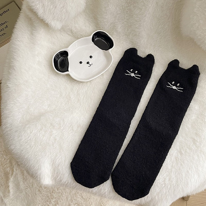 Japanese Three-dimensional Cat Women's Mid-calf Length Sock