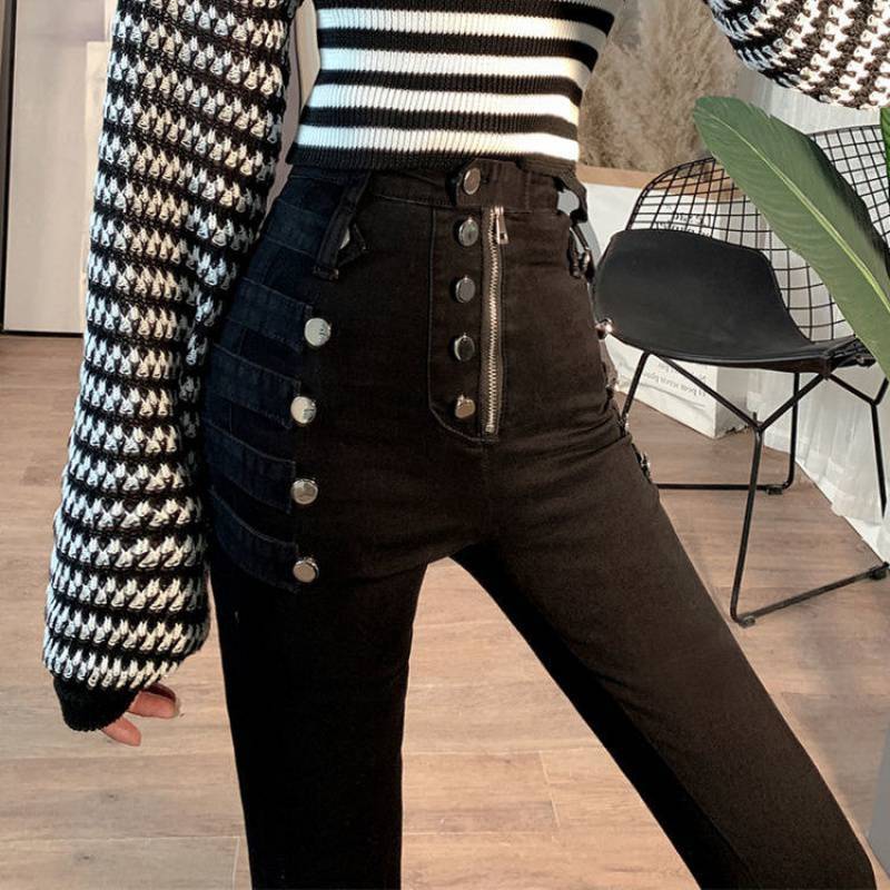 Plus Velvet Højtaljede Slankende Moderne Slim Fit All-match Leggings