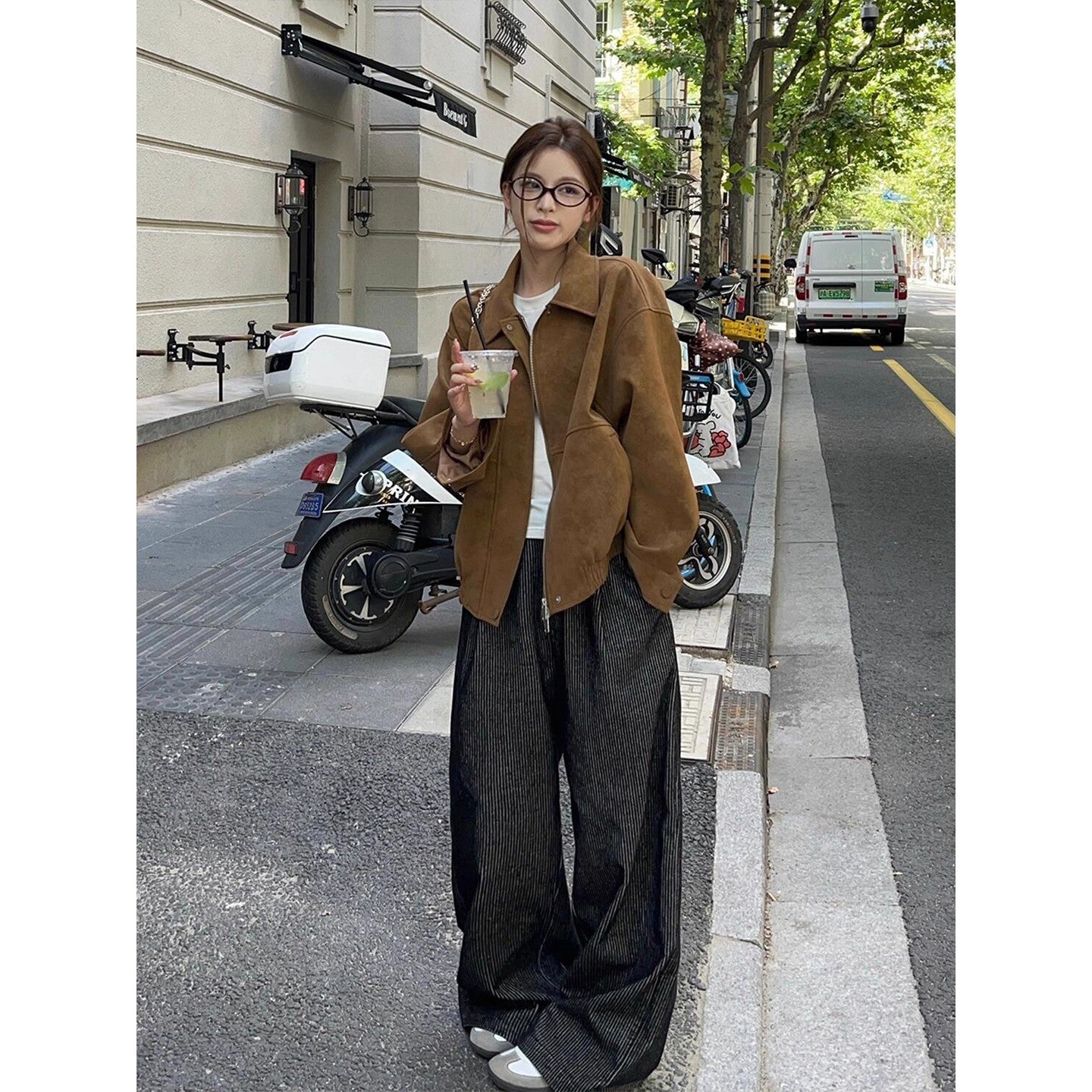 Premium Small Stand-collar Loose Casual Jacket Top