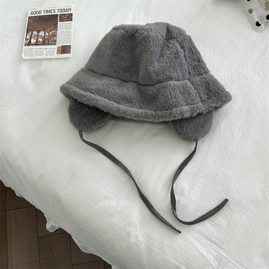 Ladies New Ear Protection Bucket Hat