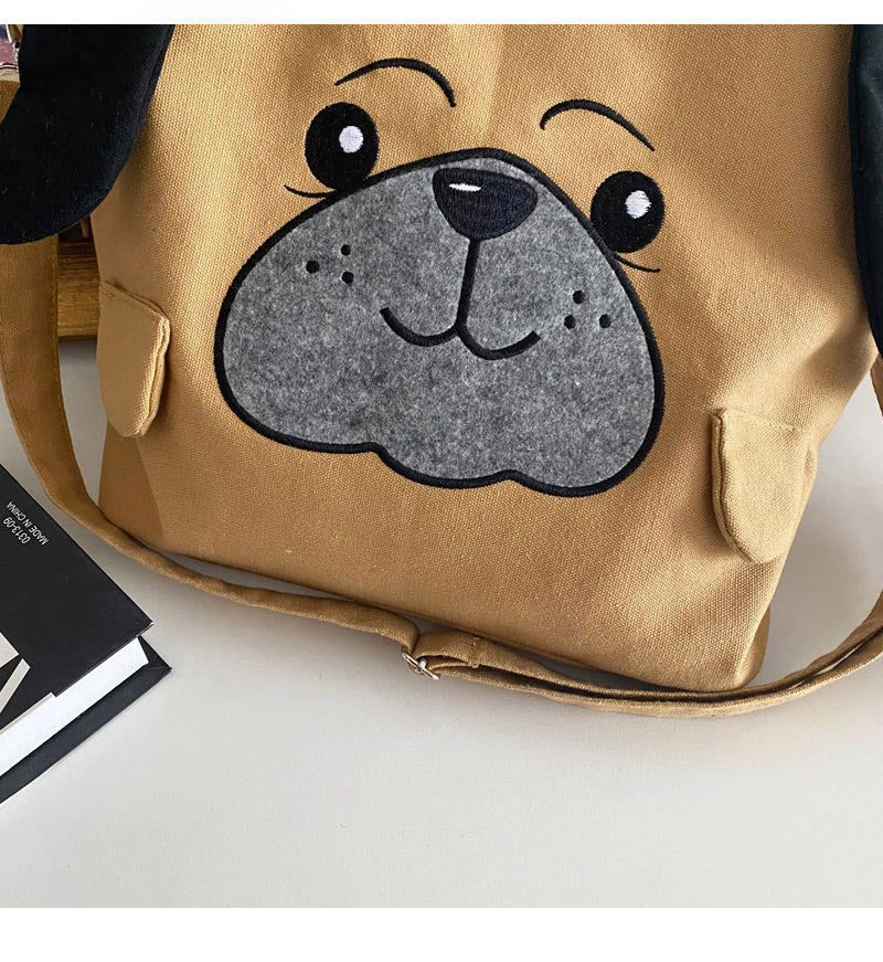 Cute Cartoon Stereo Ears Puppy Canvas