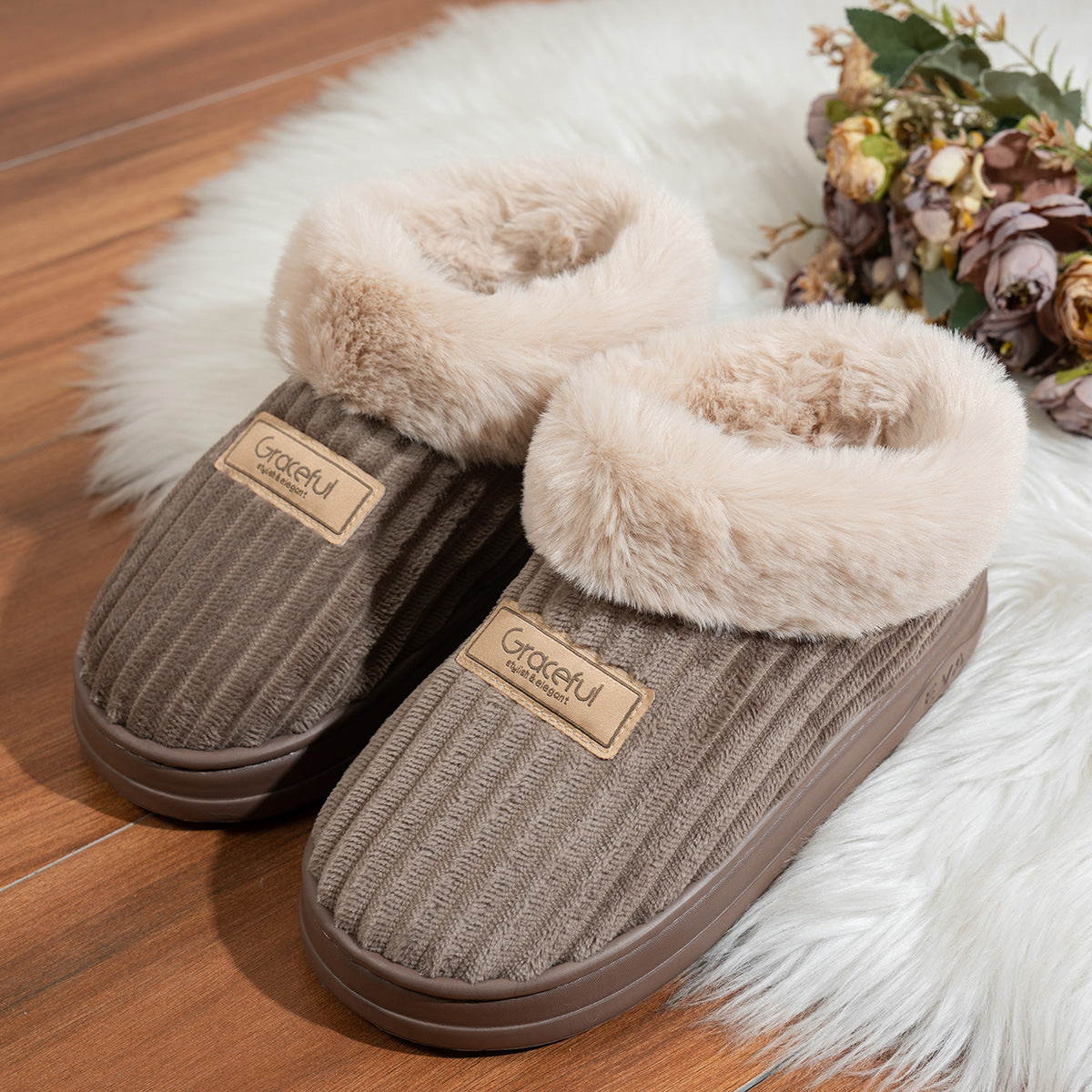 Corduroy Cotton Shoes For Men And Women