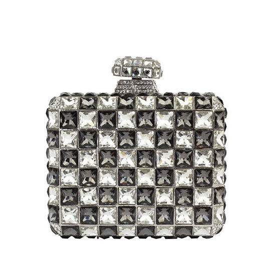 Original Clutch Bag With Handmade Diamond Evening
