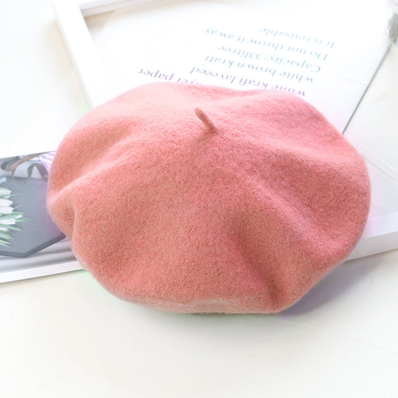 Children's Fashion Retro Warm Painter Woolen Knitted Hat