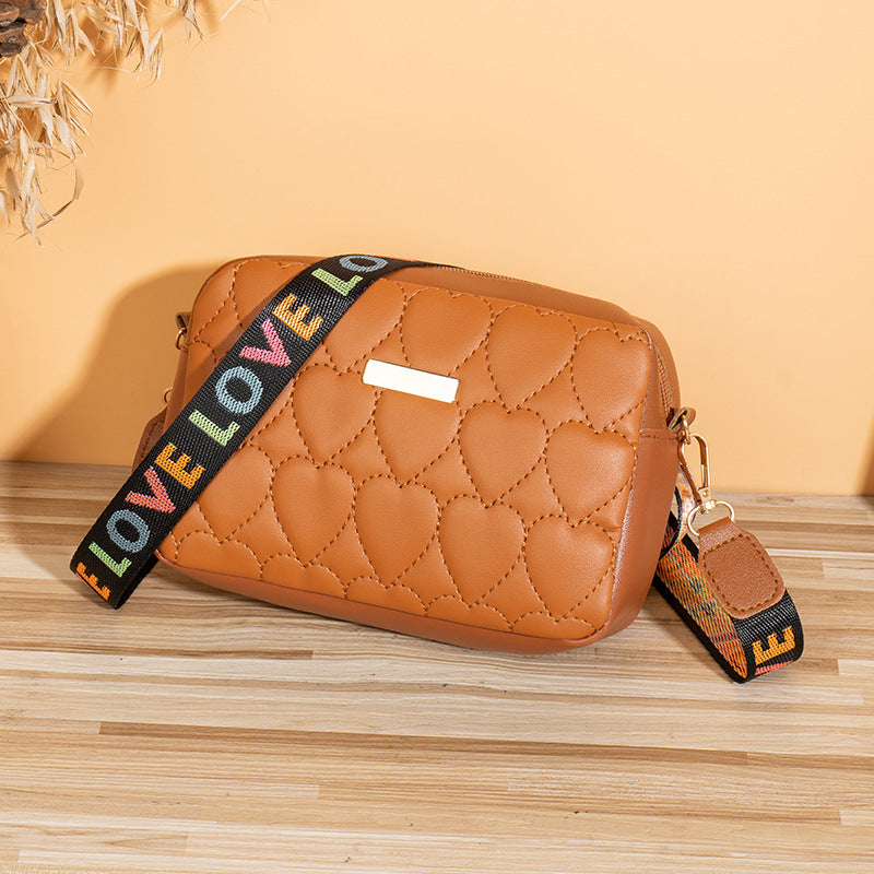 Casual Heart-shaped Embroidered Bag