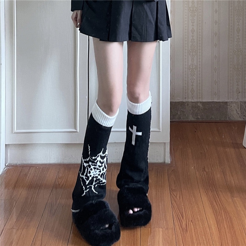 Sweet And Cool  Spider With Knitted Socks Double Side Wearable