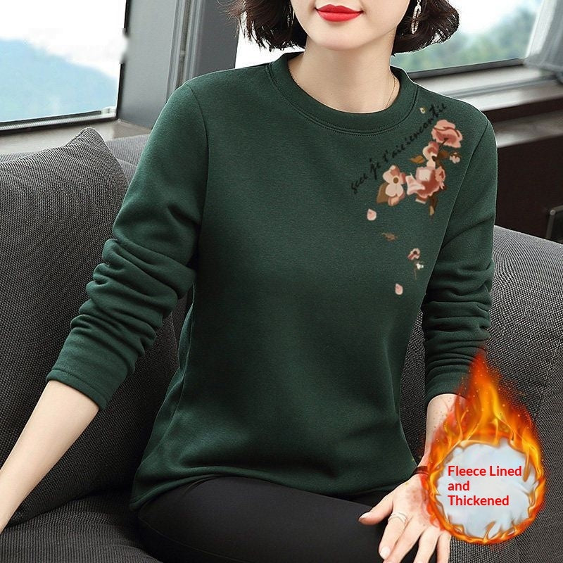 Womens Fashion Plus-Size Slim-Fit Long-Sleeve Sweater