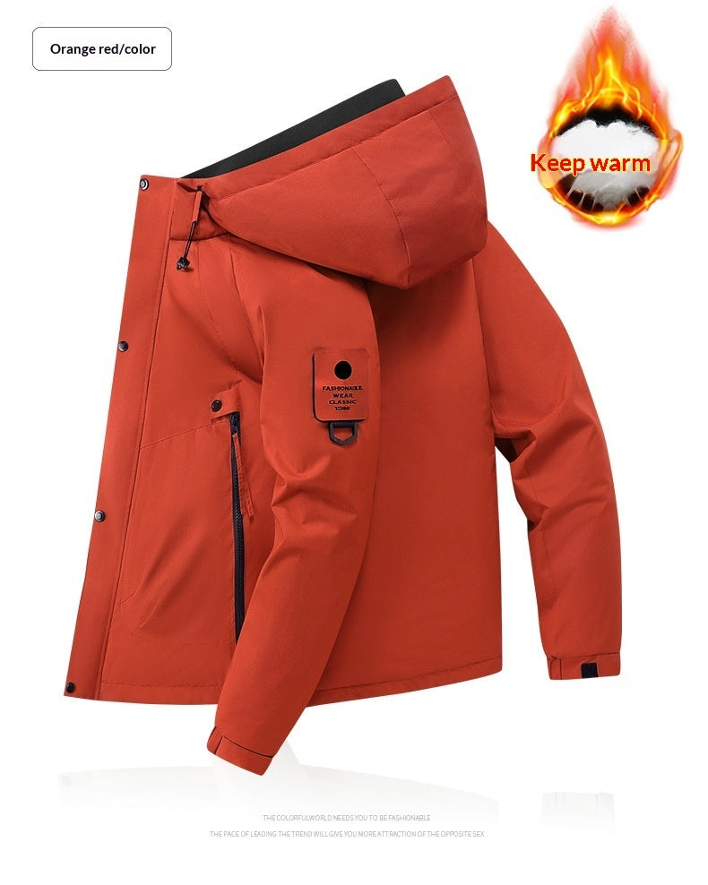 Fashion Hooded Couple Jacket Warm Coat