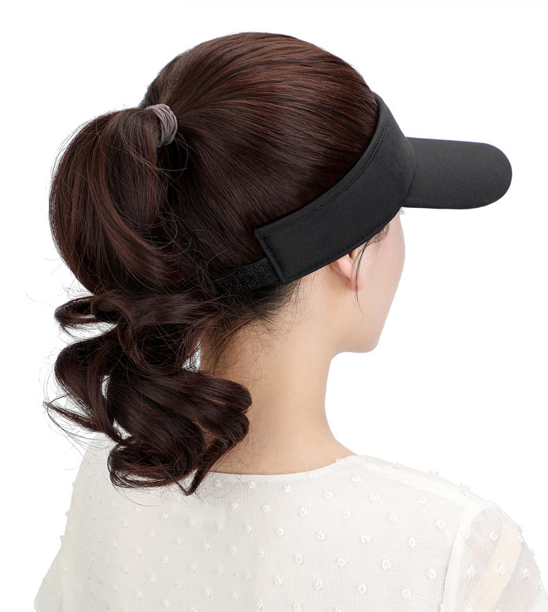 Women's High-temperature Fiber Hat Wig