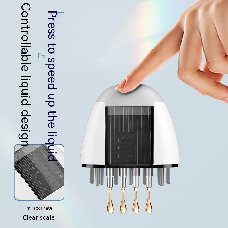 New Electric Scalp Medicine Supplying Device Red Light Vibration Massage