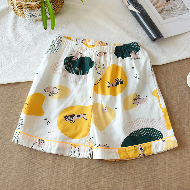 Women's Summer Thin Cropped Loose And Sweet Home Pants
