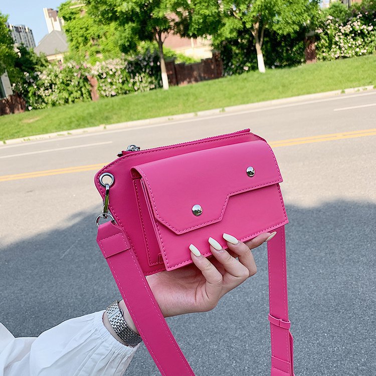 New Style Crossbody Small Square Bag Car With Simple Stitching