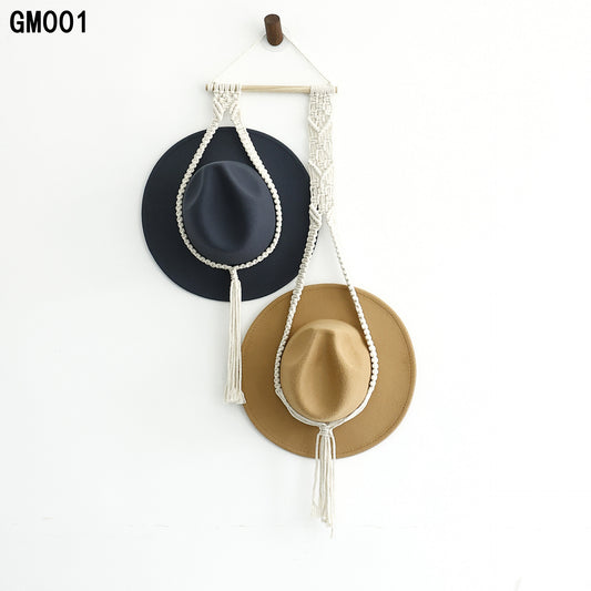 Hand-woven Nordic Wind Hat Storage Rack Creative Multi-layer