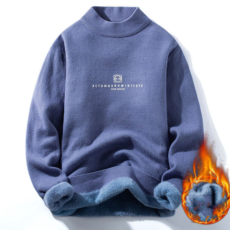 Knitted Thick Plus Velvet Warm Sweater
