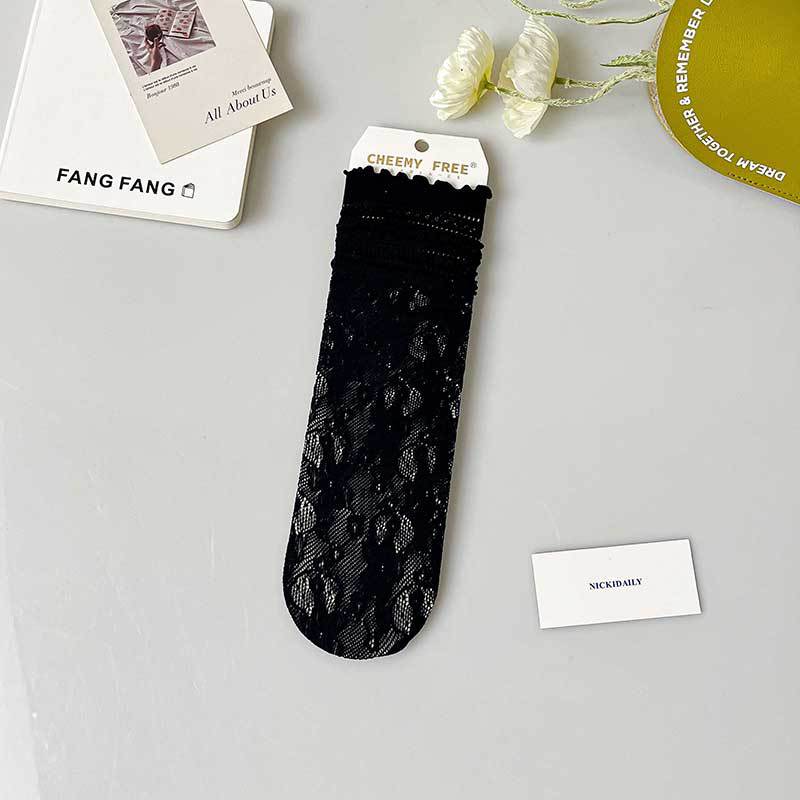 Women's Fashion Mesh Breathable Lace Socks