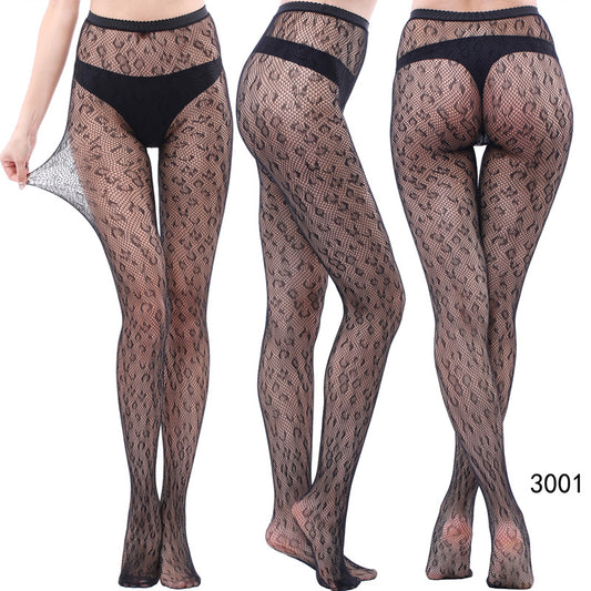 Women's Vintage Tattoo Lace Hollow Net Socks
