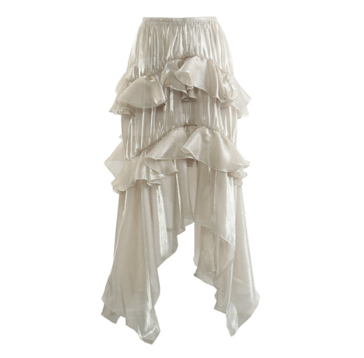 Women's Hollow-Out Elegant Ruffled Skirt