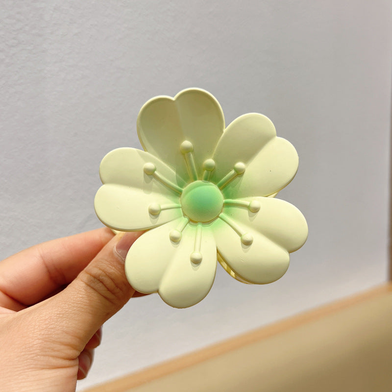 Matteret Store Æggeblomst Barrette Kvinder