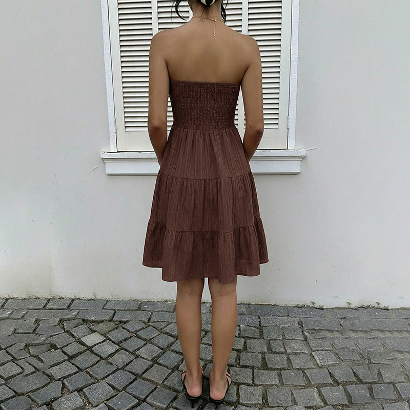 Sleeveless Backless Elegant Womens Dress
