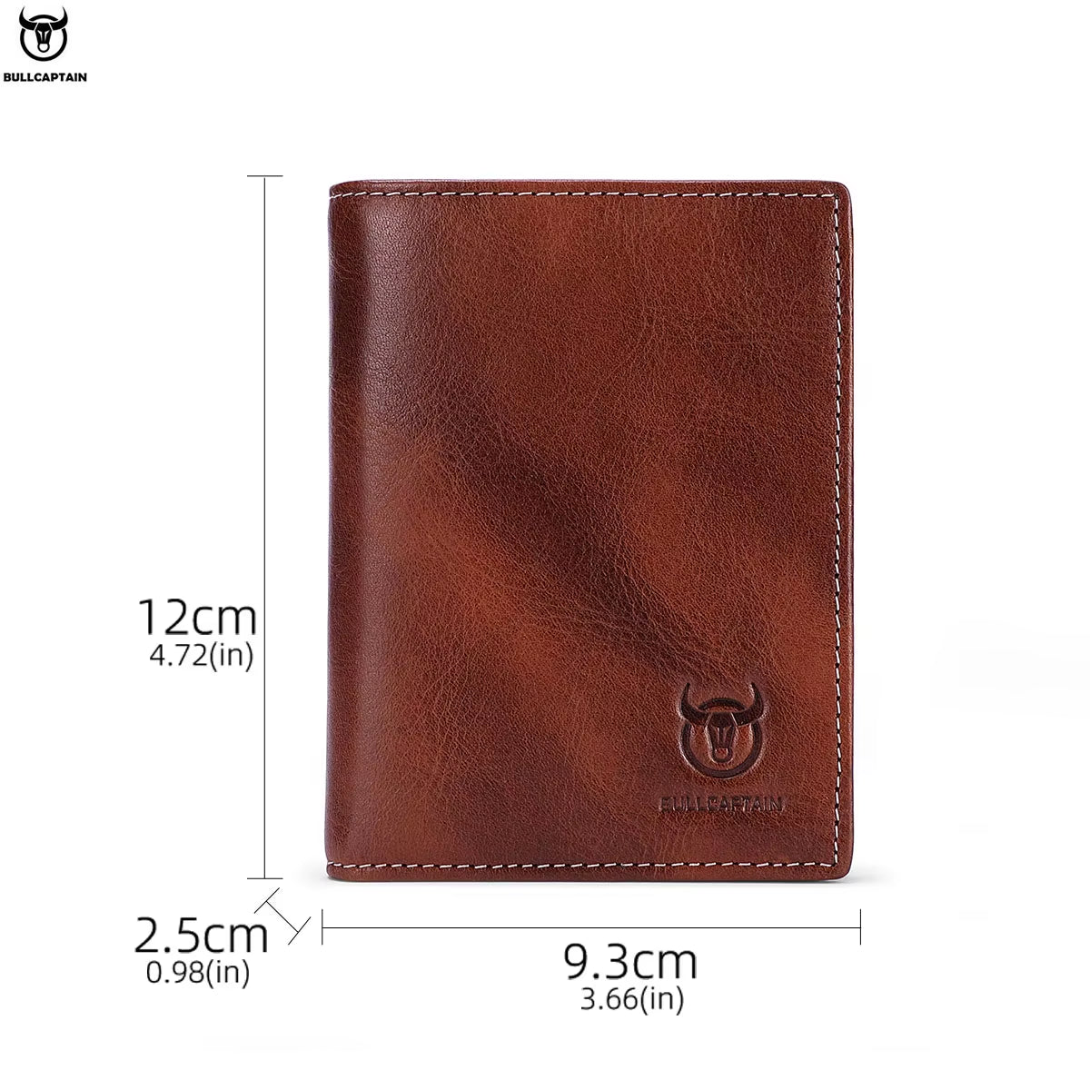 New 100% Leather Men'S Wallet High Quality Product Leather Men'S Wallet Multifunctional Card Slot Short Wallet QB017