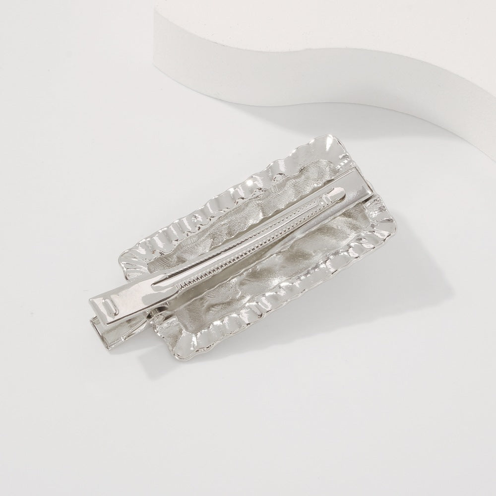 Simple Texture Hairpin Personality Creative Retro Square Hair Accessories