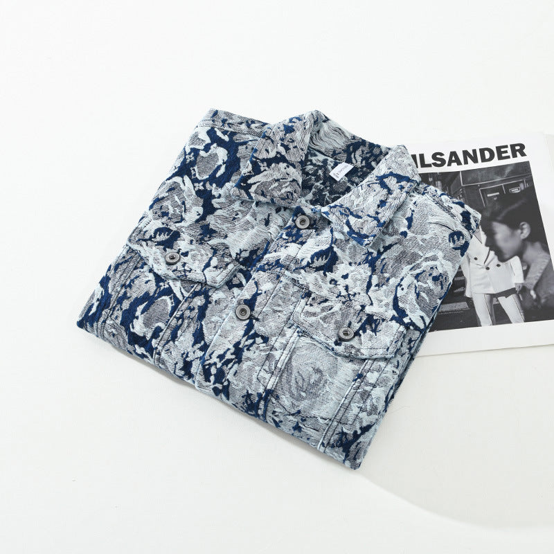 Mode: Ny Jacquard Denimfrakke til Mænd