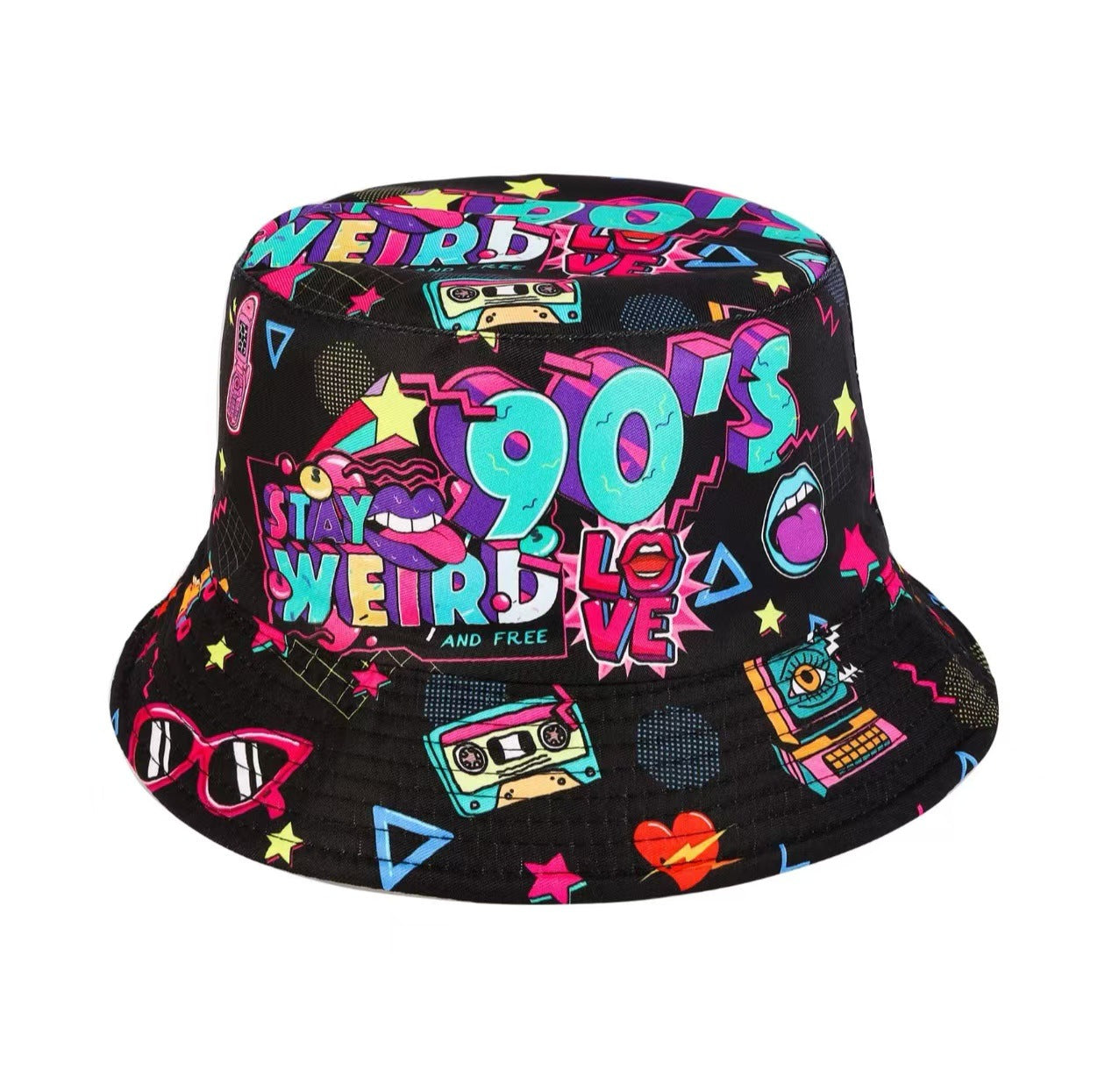 Creative Pattern Series Double-sided Wear Sunshade Breathable Bucket Hat