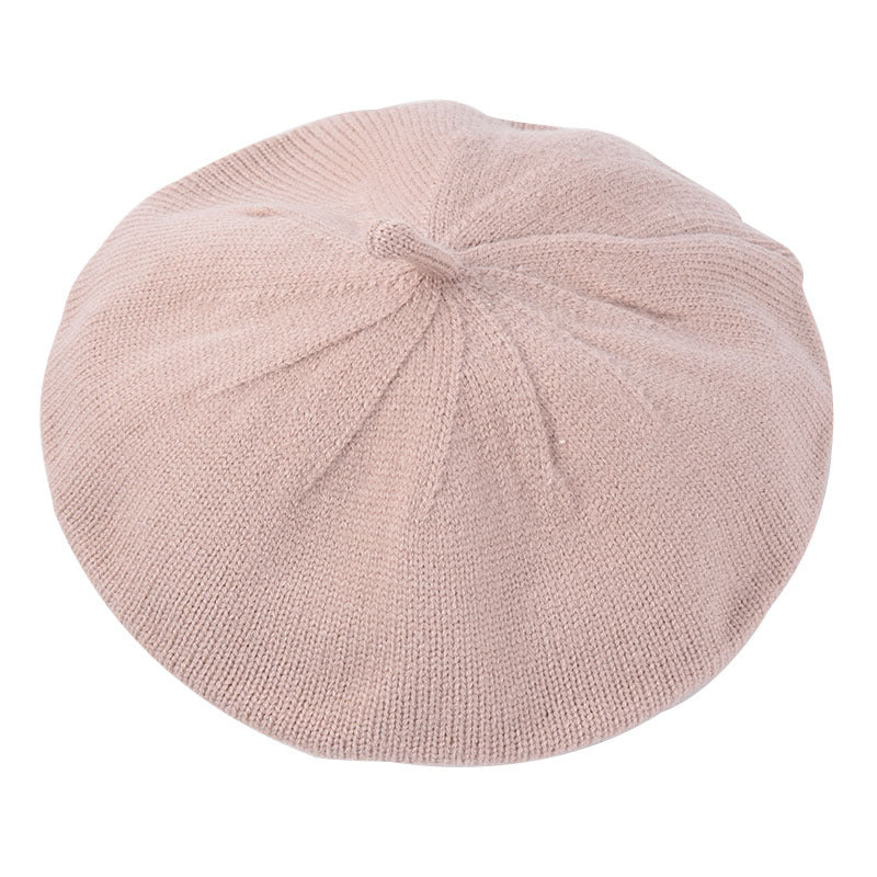 Beret Women's Solid Color Korean Style Painter Hat