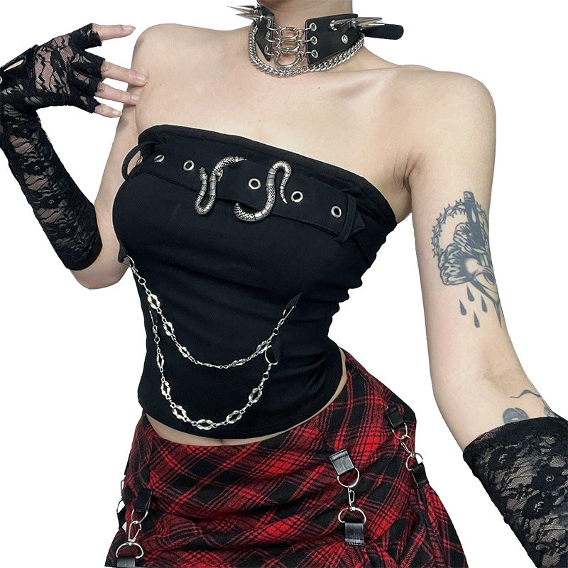 Womens Stylish Sexy Form-fitting Tube Top
