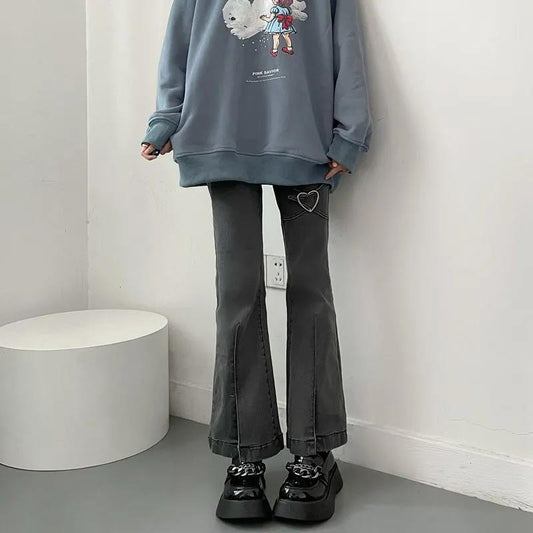 Women's High Waist Jeans With Love Legs