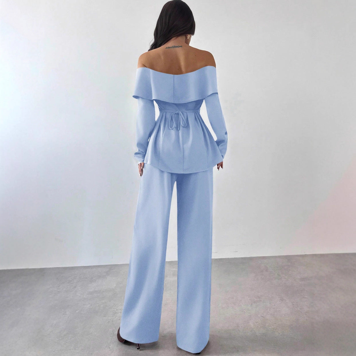 Stylish And Minimalist Design Womens Long Sleeve Suit