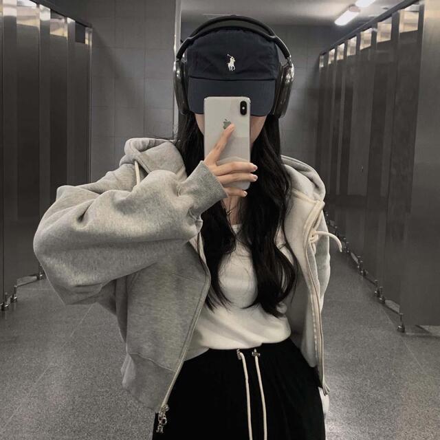 All-match Commute Hooded Zipper Sweatshirt Jacket